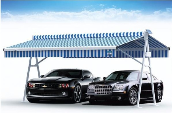 Retractable awning 双开篷